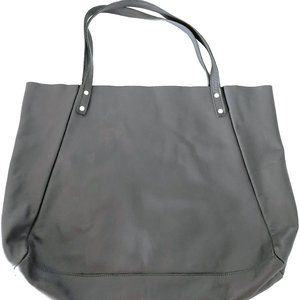 "AMERICAN APPAREL" THE ORIGINAL "L'EPICIER TOTE BAG" IN GRAY LEATHER! BRAND NEW!